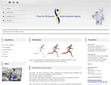 Tablet Screenshot of orthopaediepraxis-online.de